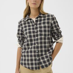 YanaPW Shirt, dark navy check, Part Two