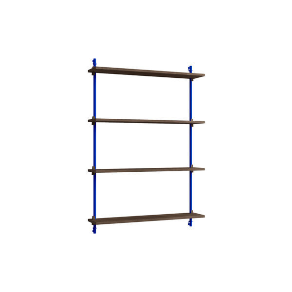 Wall Shelving Medium, smoked oak/deep blue, MOEBE