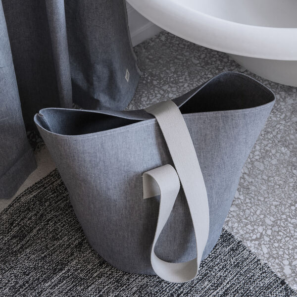 Chambray Shower Curtain, blue Chambray Shower Curtain, blue, ferm LIVING