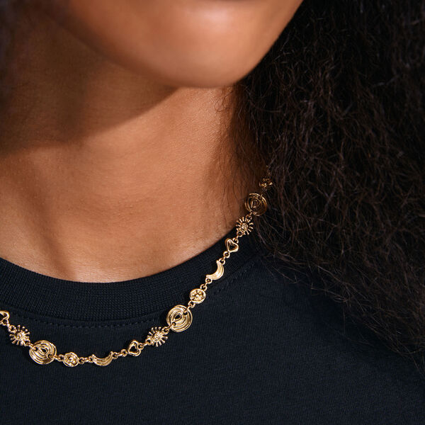 MISHA necklace, gold plated, Pilgrim