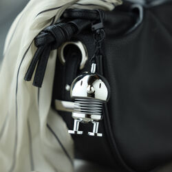 Hoptimist Bumble Bag charm, chrome, Hoptimist