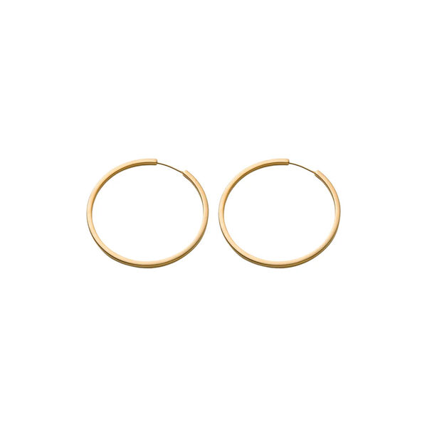 Circle&nbsp;Line&nbsp;Hoops large, gold plated, Pernille Corydon Jewellery