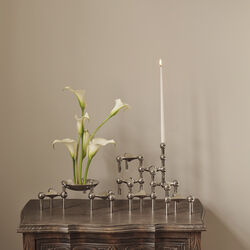 STOFF Nagel Candleholder, chrome, STOFF Nagel