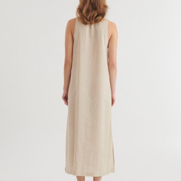 Carina Tank Dress, natural melange, Basic Apparel