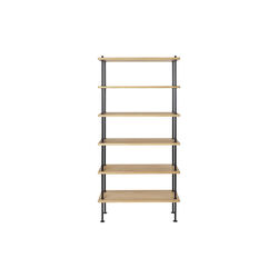 BM0253-3 Shelving System, oiled oak/black, Carl Hansen & Søn