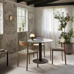 Betty TK1 Dining Chair, oak/linen, &Tradition