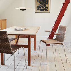 Noel Armrest Chair, steel/brown, Thorup Copenhagen
