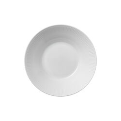 White Fluted Deep Plate Ø 24 cm, Royal Copenhagen