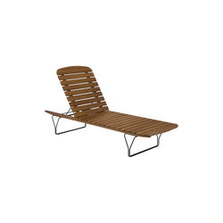 MOLO Sunbed, bamboo/black, HOUE