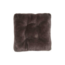 New Zealand Sheepskin Seat Cushion, dark grey, NATURES Collection
