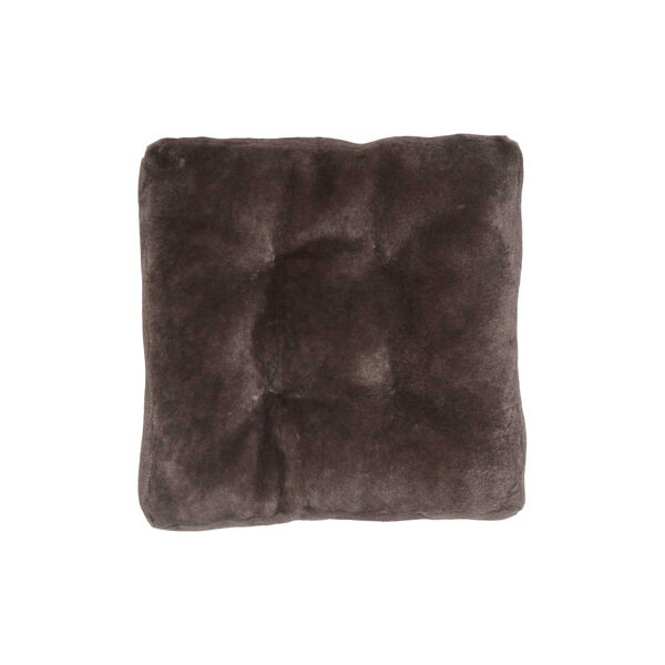 New Zealand Sheepskin Seat Cushion, dark grey, NATURES Collection