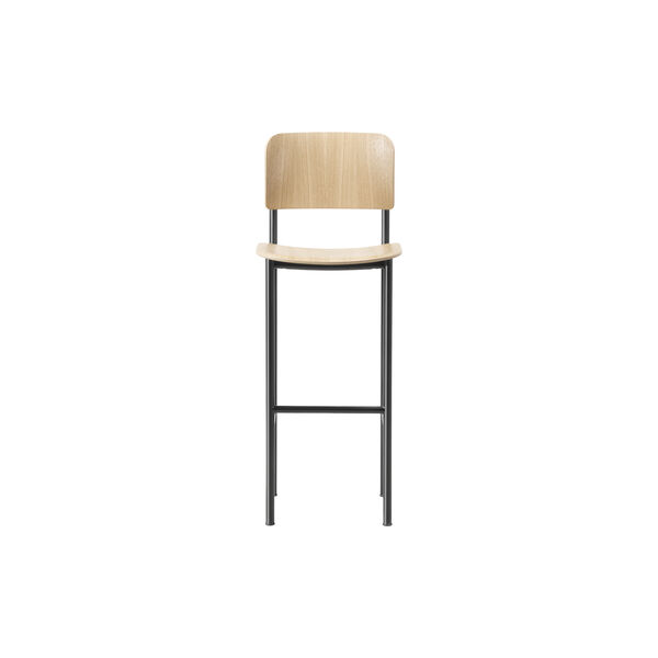 Plan Barstool, lacquered oak/black, Fredericia Furniture