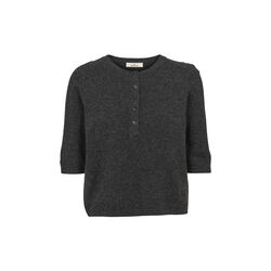 Selem Granddad Tee, dark grey mel., Basic Apparel