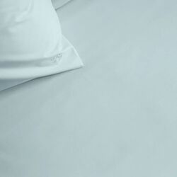 SUPIMA PERCALE Flat Sheet, minimal blue, Georg Jensen Damask