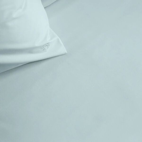 SUPIMA PERCALE Flat Sheet, minimal blue, Georg Jensen Damask