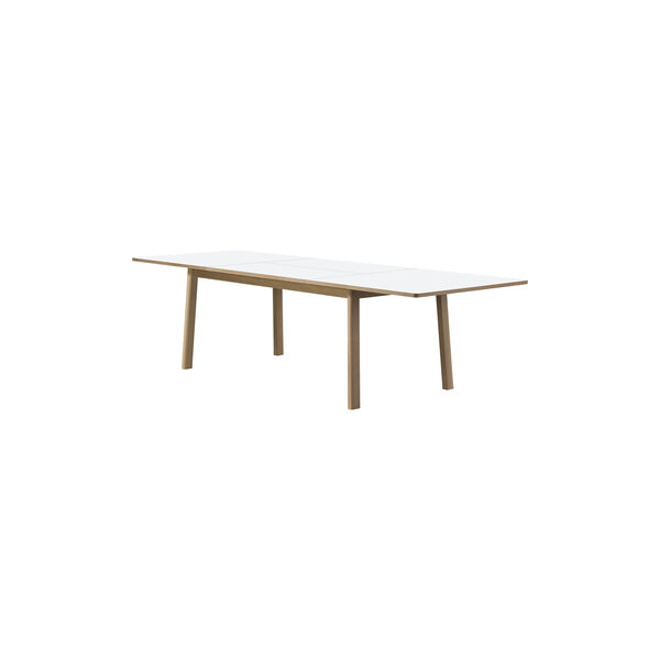 6491 Ana Extension Dining Table 180 cm, white/soap treated oak 6491 Ana Extension Dining Table 180 cm, white/soap treated oak, Fredericia Furniture