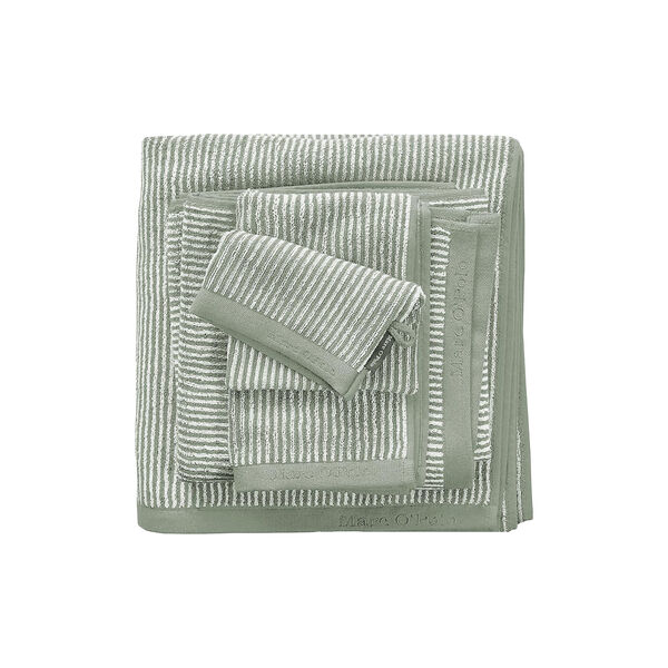Timeless Tone Stripe Towel, green/off-white Timeless Tone Stripe Towel, green/off-white, Marc O'Polo
