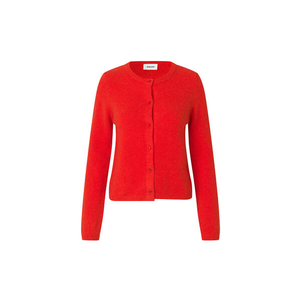 Treemd short cardigan, racing red, Modström