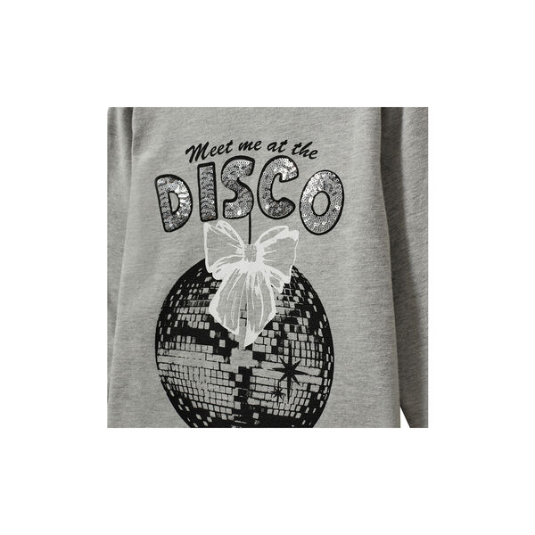 PenillaSK T-shirt Long Sleeve, grey melange PenillaSK T-shirt Long Sleeve, grey melange, Sofie Schnoor