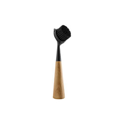 Dish brush oak/nylon, black, Eva Solo