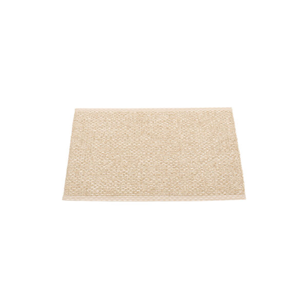 Svea Plastic Rug, beige/beige metallic, Pappelina