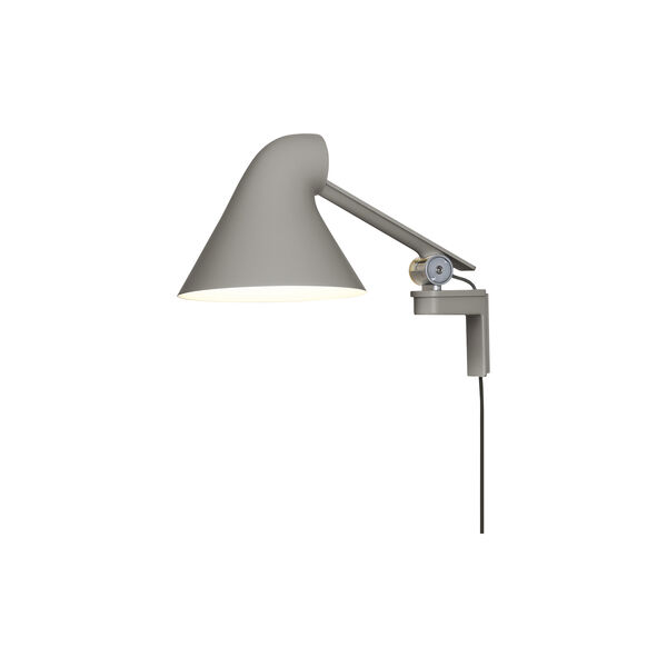NJP Short Wall Lamp, light grey, Louis Poulsen