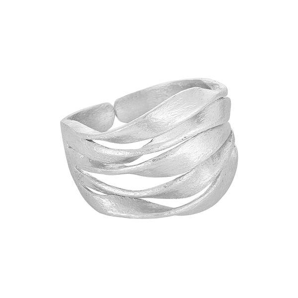 Cleo wide ring, silver plated Cleo wide ring, silver plated, Pure by Nat