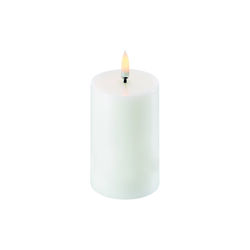 LED Mini Pillar Candle 7.5 cm, nordic white, Uyuni Lighting
