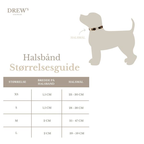 Soft & Adjustable Dog Collar, Cortado, Drew's Dogwear