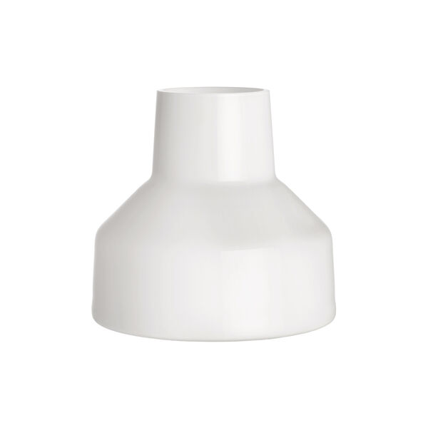 Solare vase low, white, Iittala