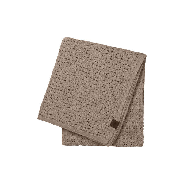 Knitted Plaid Square, khaki Knitted Plaid Square, khaki, By LOHN