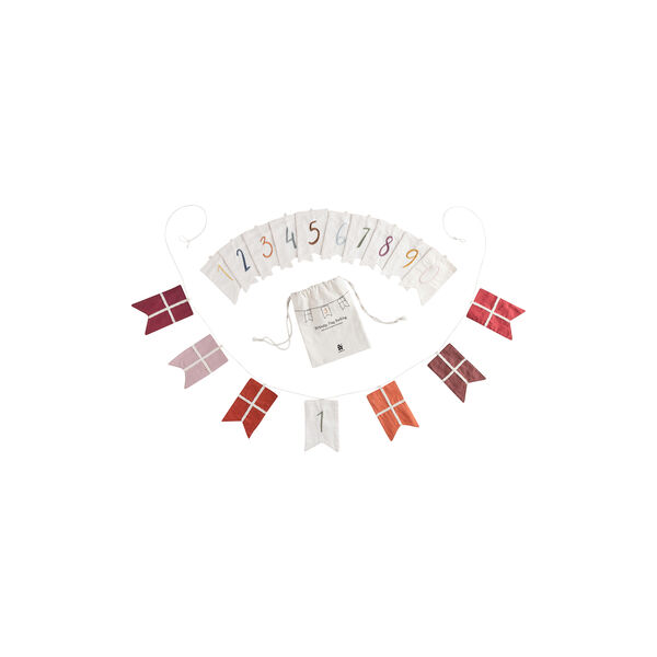 Birthday Flag Bunting Numbers 0-9, Sebra