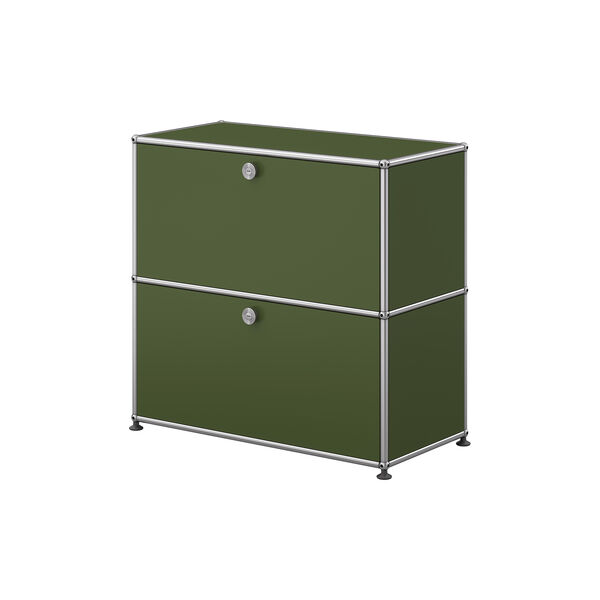 USM Haller | Model S2 | Olive Green | Storage Cabinet, USM Haller