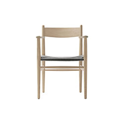 CH37 Dining Chair, soap treated oak/black, Carl Hansen & S&oslash;n