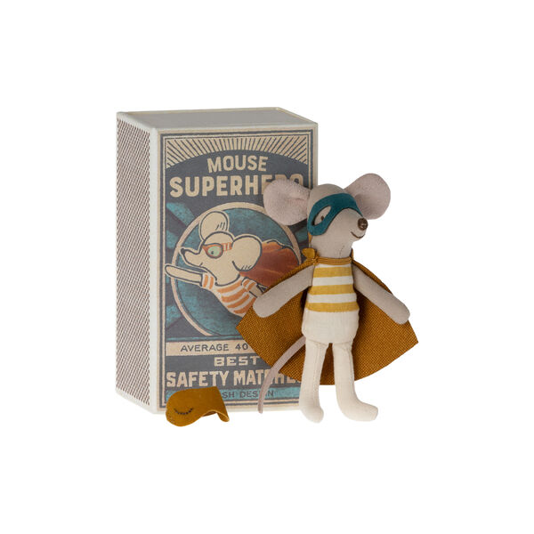 Littel Brother Super Hero Mouse in a Box, Maileg