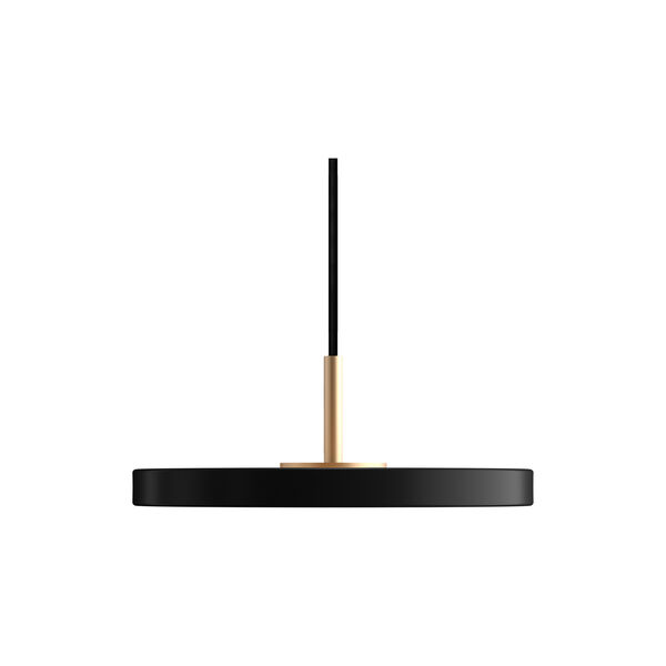 Asteria Micro Pendant, black/brass, UMAGE
