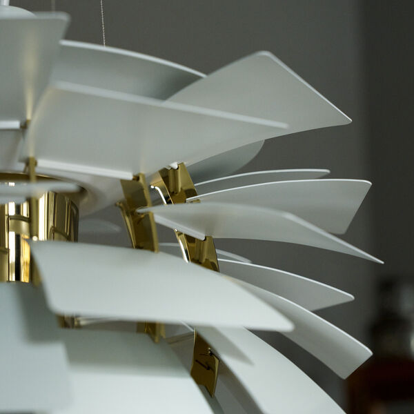 PH Artichoke, dusty green/brass metallised, Louis Poulsen