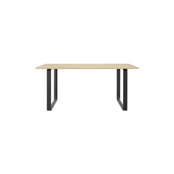 70/70 Table, solid oak/black, Muuto