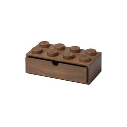 LEGO® 2x4 Desk Drawer, dark stained oak, Room Copenhagen