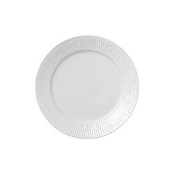 White Fluted Plate Ø 27 cm, Royal Copenhagen