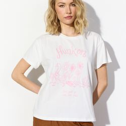 Duckling T-shirt, pink duck, HUNK&Oslash;N