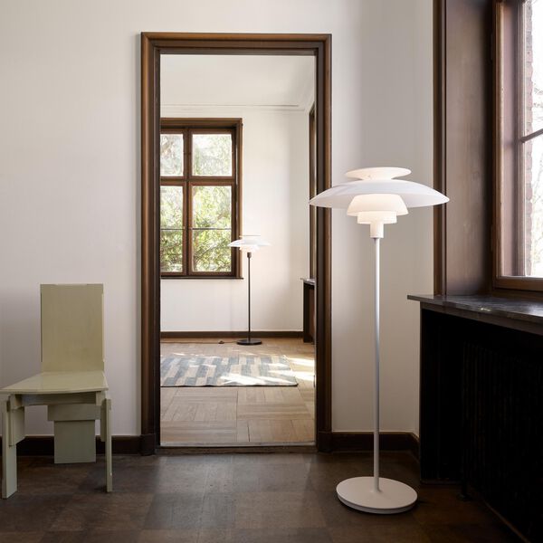 PH 80 Floor Lamp, white opal/white, Louis Poulsen