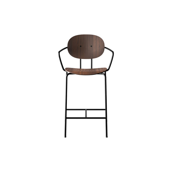 PIET HEIN Counter Chair with Arms, oiled walnut, Sibast Furniture