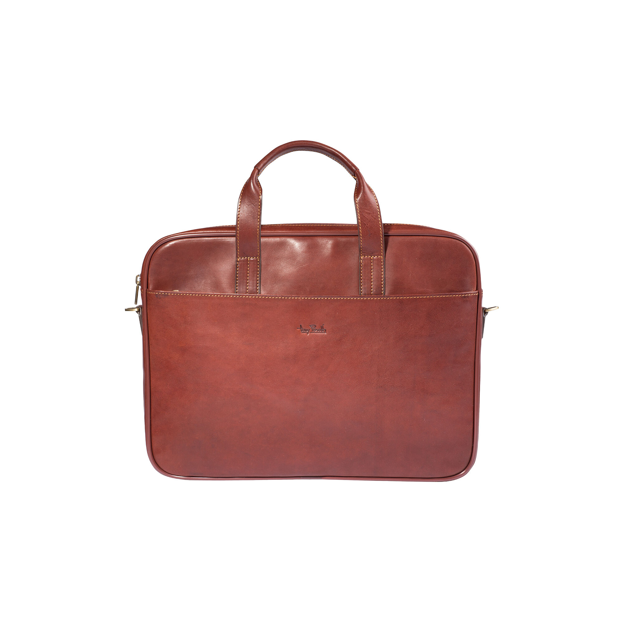 1 compartment Laptop bag dark brown Tony Perotti