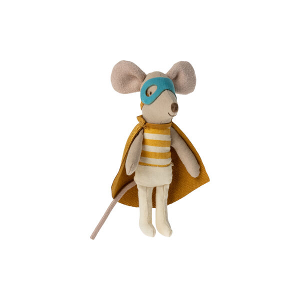 Little Brother Super Hero Mouse in a Matchbox, Maileg