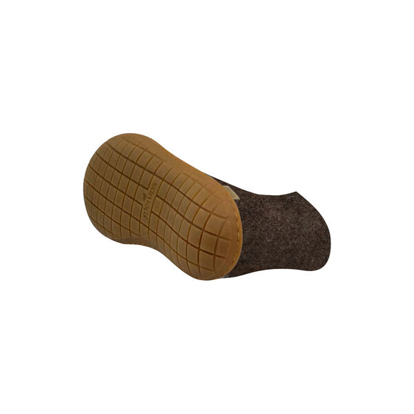 Felt Ankle Boot with Natural Rubber Sole, natural brown Felt Ankle Boot with Natural Rubber Sole, natural brown, Glerups