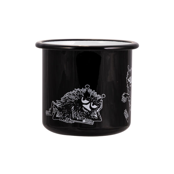 Stinky Enamel Mug, black, Muurla