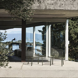 Thorvald SC100 Outdoor Lounge Chair, bronze green, &Tradition