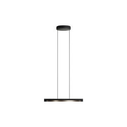 INLAY S3 DISC Pendant, matt black/satin gold, LIGHT-POINT