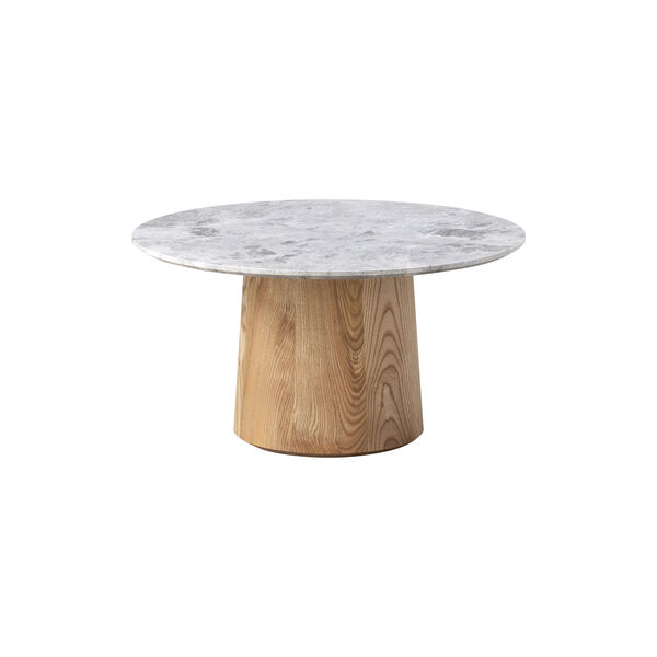 Niveau Coffee Table Ø 61 cm, Tundra Grey/oiled ash, Fredericia Furniture